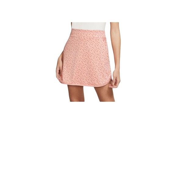 Nike Womens Large Dri-FIT Pink Peach Printed Golf Skirt Skort With Pockets - Picture 1 of 10